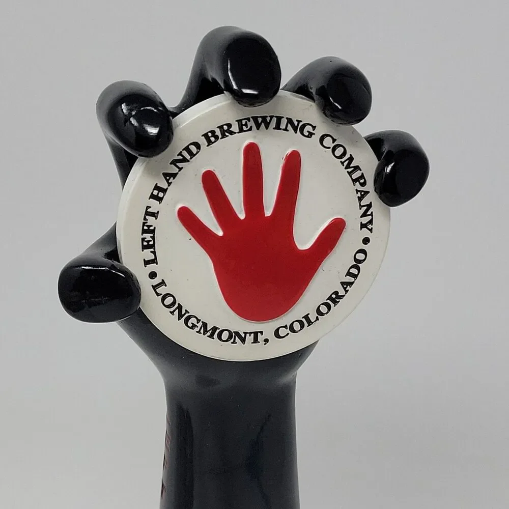Left Hand Brewing Craft Beer Bar Tap Handle Kegerator Black Red 10